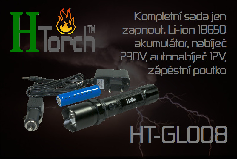 Svítilna HTorch GL-008 SET