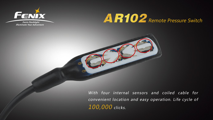 Vzdálený spínač ke svítilnám Fenix řady TK